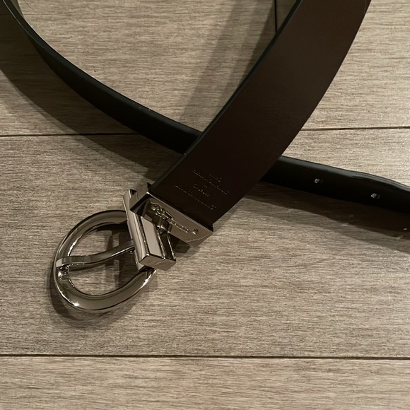CALVIN KLEIN JEANS Reversible Belt Dark Brown and Black. Size Medium - Picture 7 of 10